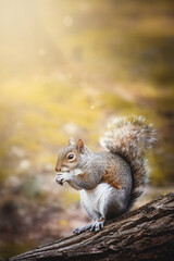 squirrel eating nut