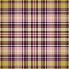 Seamless tartan plaid pattern background with valentine s color. Vector illustration.