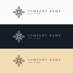 minimal elegant multipurpose horizontal logo template and line art symbol and icon