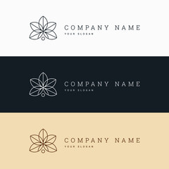 minimal elegant multipurpose horizontal logo template and line art symbol and icon