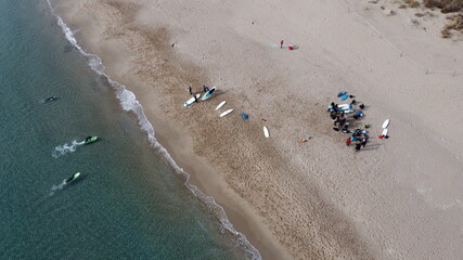 páddle surf,fotografia area paddle surf, playa,castelldefels
