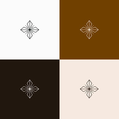 minimal elegant multipurpose line art symbol and icon for logo template and design