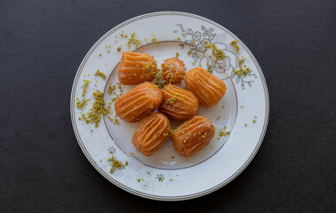 Traditional Turkish Desserts Tulumba (Tulumba Tatlisi)