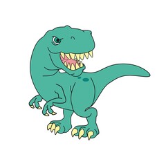colorful Tyrannosaurus Rex illustration vector suitable for any graphic design related project.