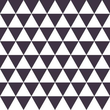 Black and white triangles, seamless pattern background. Vector illustration.