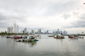 Fototapeta na wymiar Panama City is the capital of the Republic of Panama, of the Province of Panama and head of the District of Panama