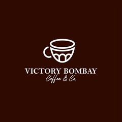 Victory Bombay Coffee Logo Design