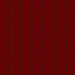 illustration of a knitted seamless pattern of burgundy color close-up