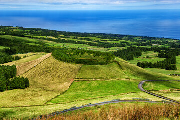 North coast of São Miguel Island, Azores, Açores, Portugal, Europe.