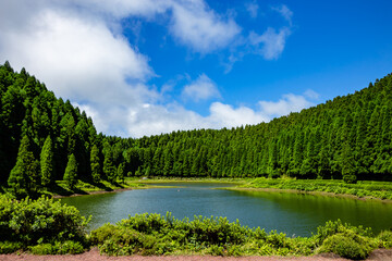 Lagoa das Empadadas, São Miguel Island, Azores, Açores, Portugal, Europe.
