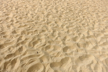 Sand texture. Sandy beach for background. Top view. Natural sand stone texture background. sand on the beach as background. Wavy sand background for summer designs.