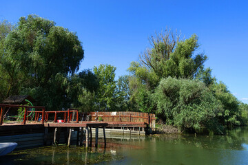 Water channel in Danube Delta, Sulina, Romania