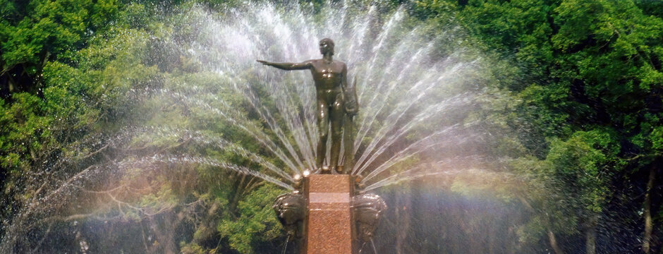 The J.F. Archibald Memorial Fountain In Hyde Park In Sydney, Australia