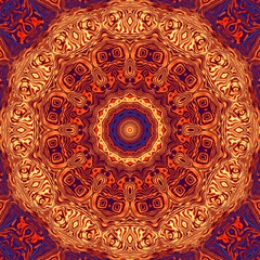 Abstract geometrical background. Ornamental symmetric pattern