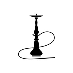 The hookah icon is a smoking device in the form of a flat black pattern on a white background.