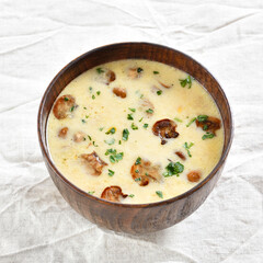 Creamy mushroom soup