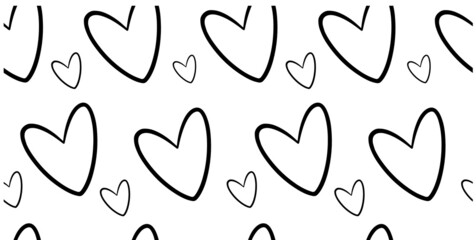 seamless pattern with hearts