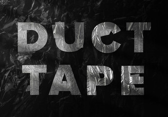 Duct Tape Text Effect Mockup