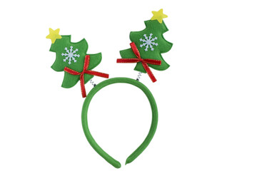 head band - felt Christmas tree, handmade