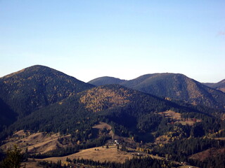 Four mountain peaks