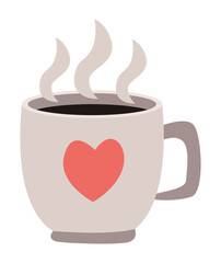 coffee cup with heart