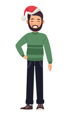 man wearing winter hat