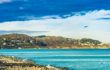 Cliff coast in Bray next to Dubline, Ireland