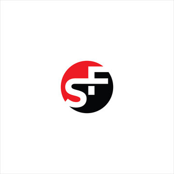 initials s f logo vector template