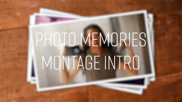 Photo Memories Montage Intro