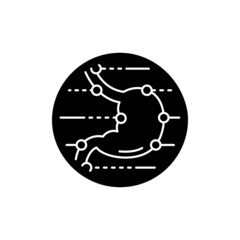 Gastroenterology color line icon. Pictogram for web page, mobile app