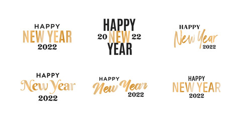 Happy New Year, New Year 2022, New Year Background, Happy New Year Banner, Festive Text, Vector Illustration Background