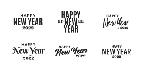 Happy New Year, New Year 2022, New Year Background, Happy New Year Banner, Festive Text, Vector Illustration Background
