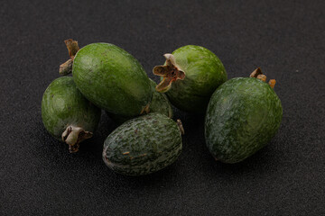 Tropical green sweet fruit Feijoa