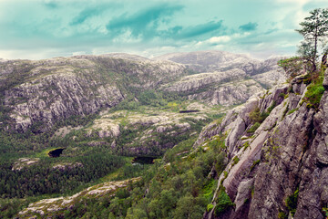 View of the Norwegian fjord