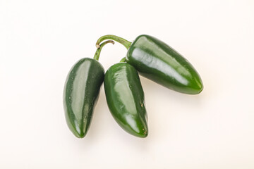 Green raw jalapeno peper heap
