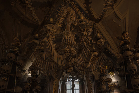 Kutn&aacute; Hora, Czech Republic, June 2019- view of the Sedlec Ossuary (Kostnice Sedlec)