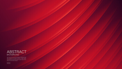 Red wave abstract background, Geometric vector, graphic, Minimal Texture, gradient background, red cover design, flyer template, banner, web background, book cover, advertisement, decoration wallpaper