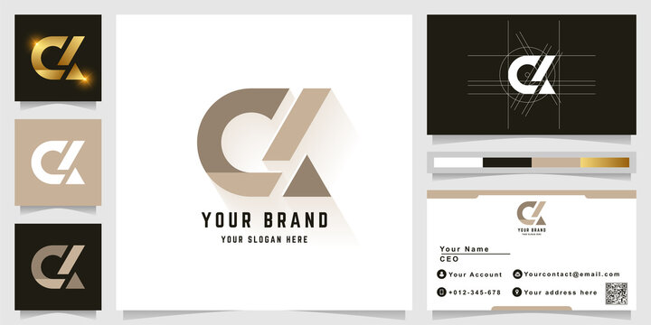 Letter ck or cx monogram logo