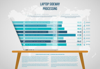 Laptop Sideways Infographic