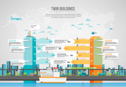 Twin Building Infographic