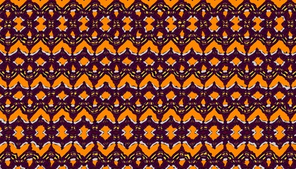 Abstract fractal pattern in afro style.