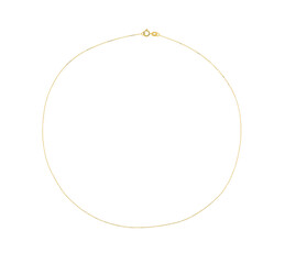 Gold chain isolated on white background