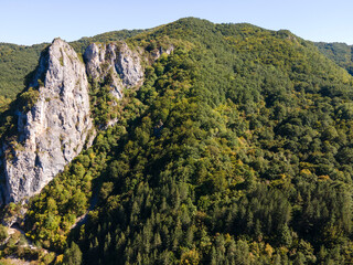 Aerial view of Erma River Gorge ,  Bulgaria