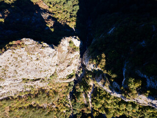 Aerial view of Erma River Gorge ,  Bulgaria
