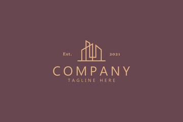 Building Landmark Business Company Logo Concept