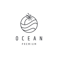 Ocean  logo icon design template 