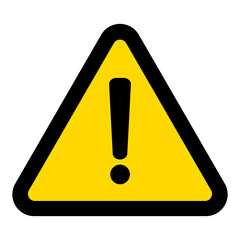 Triangle exclamation icon vector. Ideal illustration for scenes about caution and warning.