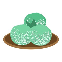 indonesian traditional food delicacy klepon