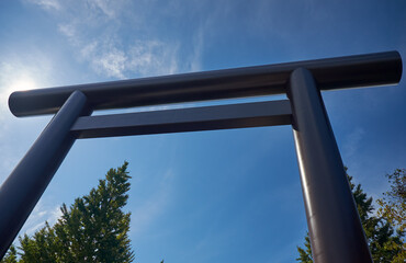 Daini Torii (Second Shinto shrine arch) of Yasukuni Shrine at Ch