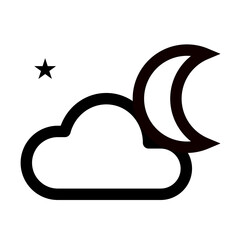 set of weather forecast icons